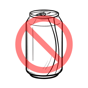 prohibited soda can